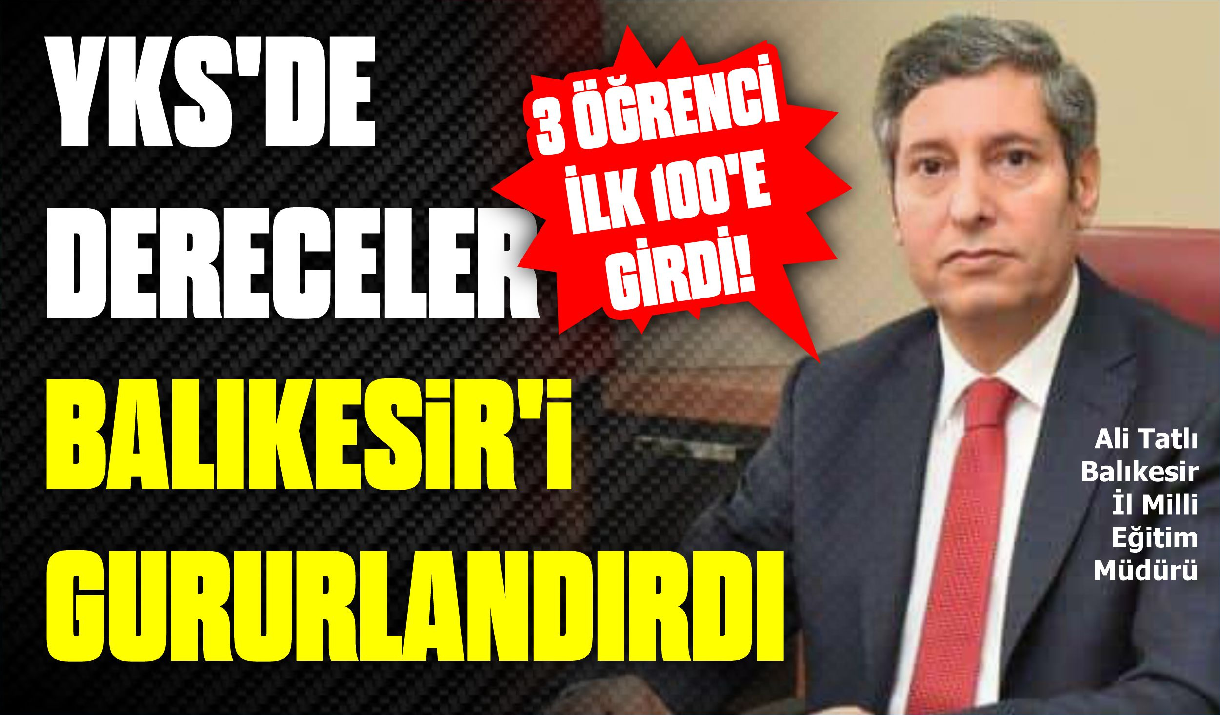 YKS’DE DERECELER BALIKESİR’İ GURURLANDIRDI