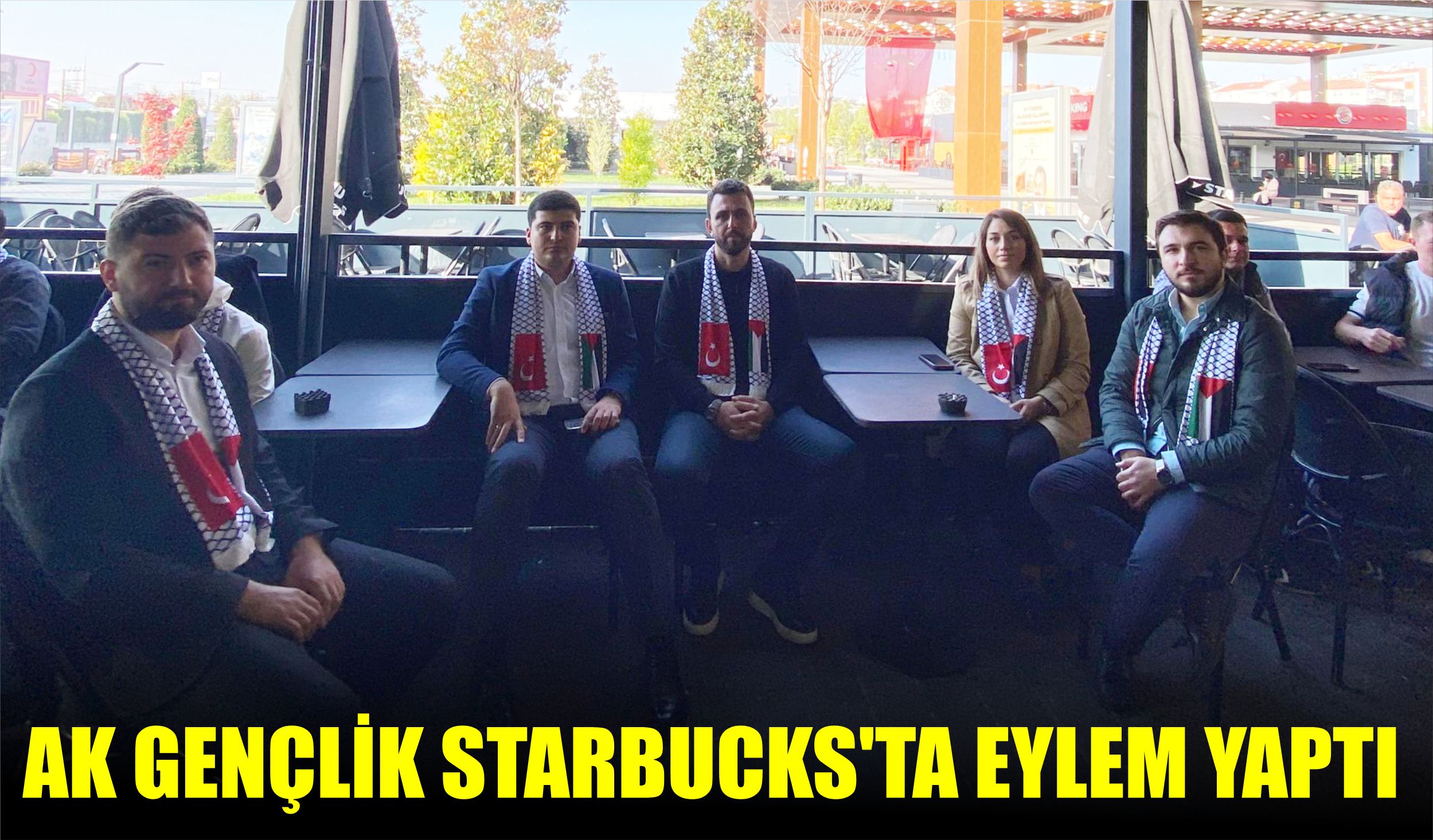 AK GENÇLİK STARBUCKS’TA EYLEM YAPTI