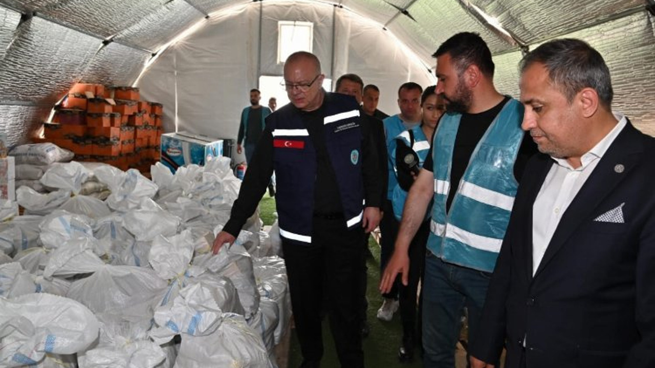 Başkan Ergün afet bölgesinde Ülkü Ocakları'nı ziyaret etti