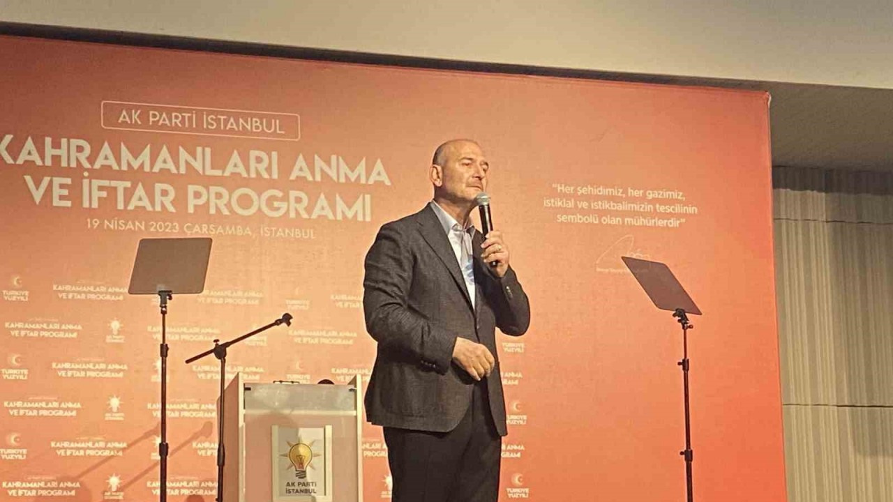 İçişleri Bakanı Soylu, şehit yakınları ve gazilerle iftarda buluştu