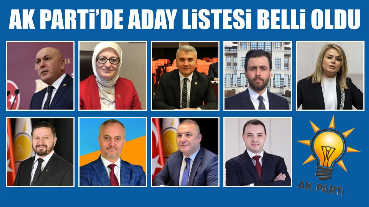 Açıklanan listeye göre AK