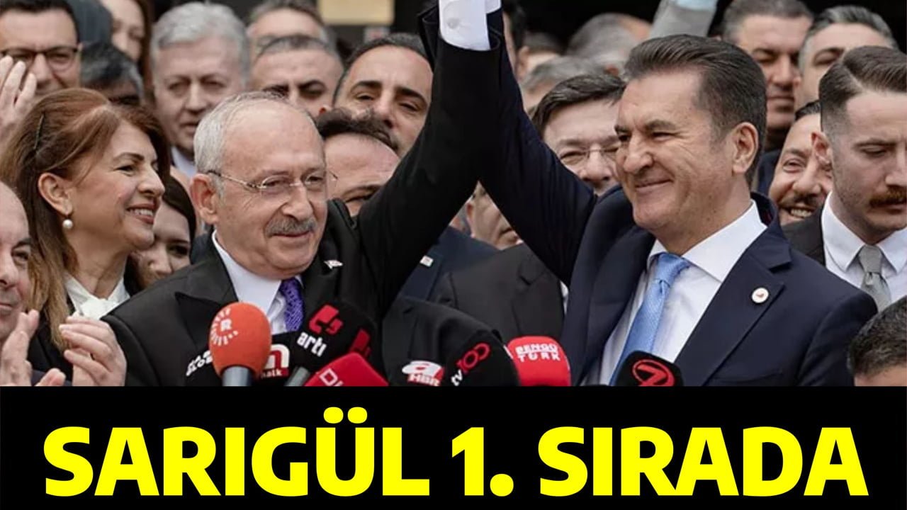 SARIGÜL BİRİNCİ SIRADA