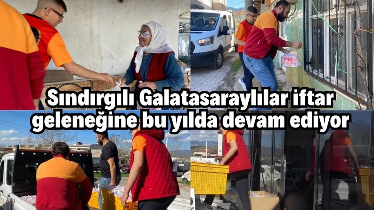 Sındırgılı Galatasaraylılar iftar geleneğine bu yılda devam ediyor