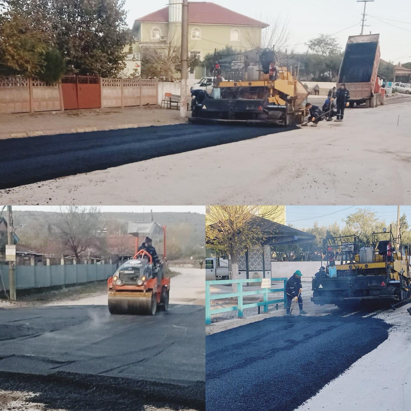 Gönen Belediyesi üstyapı çalışmalarına