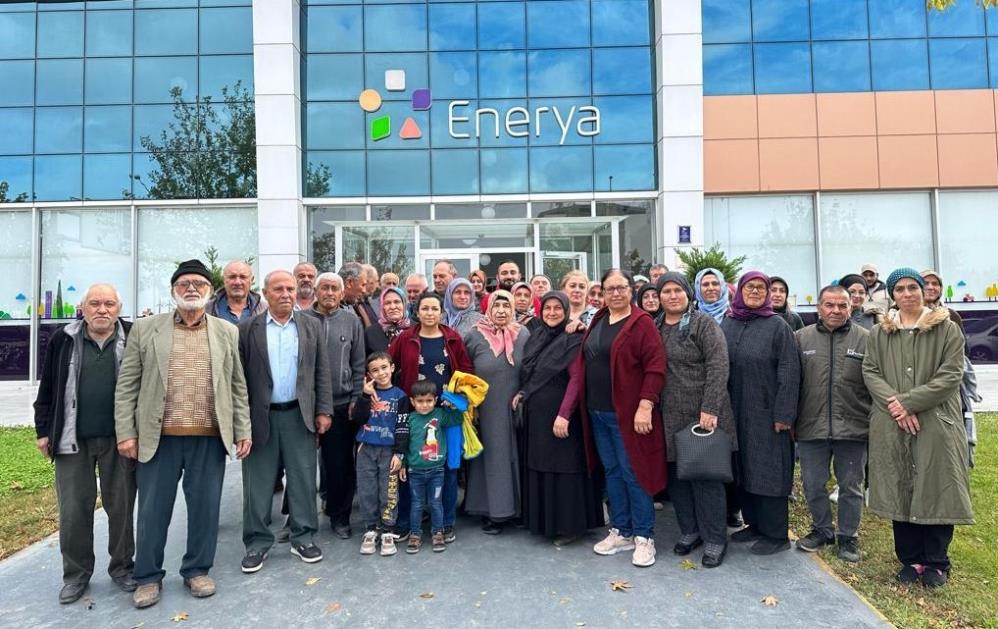 ENERYA ÖNÜNDE DOĞALGAZ EYLEMİ