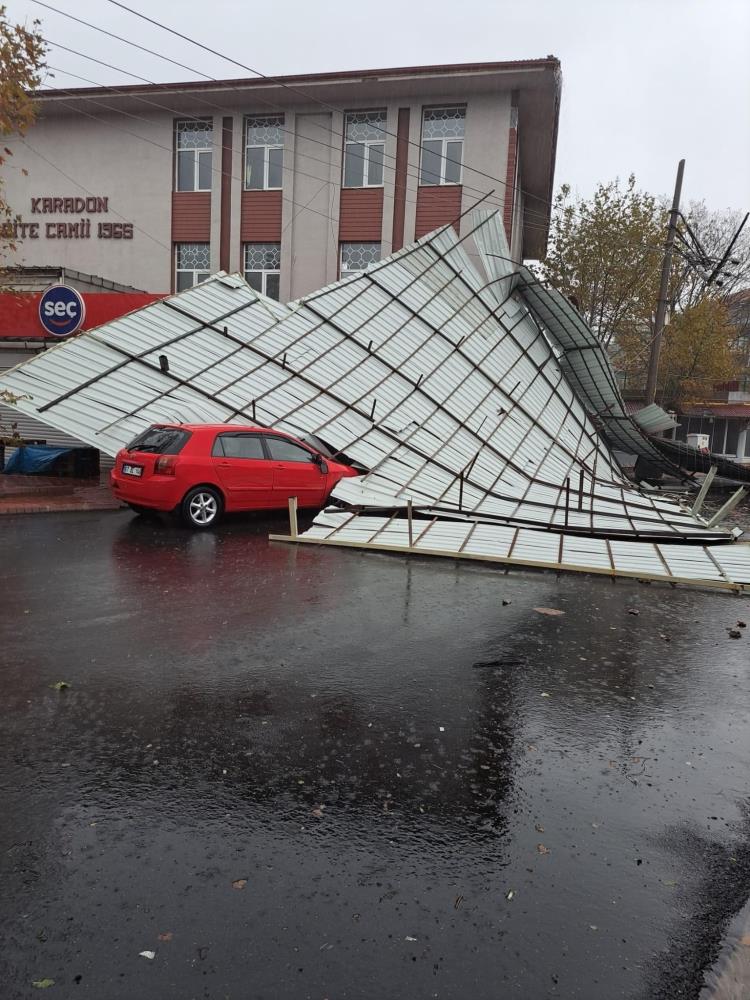  Zonguldak’ın Kilimli İlçesinde sağanak