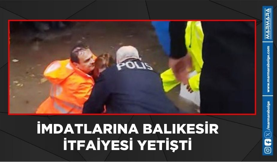 Balıkesir'de aniden bastıran sağanak