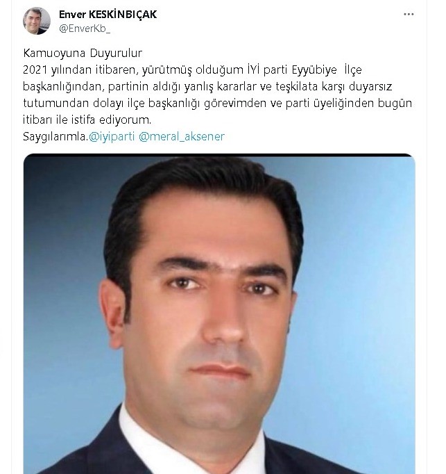 IYI PARTI ISTIFA 1 - Marmara Bölge: Balıkesir Son Dakika Haberleri ile Hava Durumu