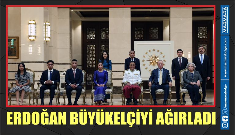 ERDOĞAN BÜYÜKELÇİYİ AĞIRLADI