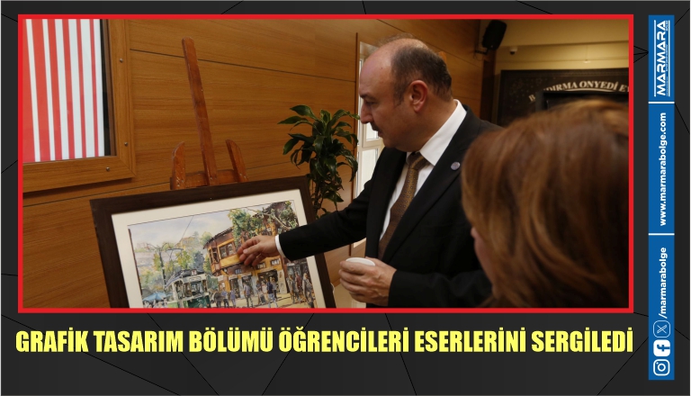 GRAFİK TASARIM BÖLÜMÜ ÖĞRENCİLERİ ESERLERİNİ SERGİLEDİ