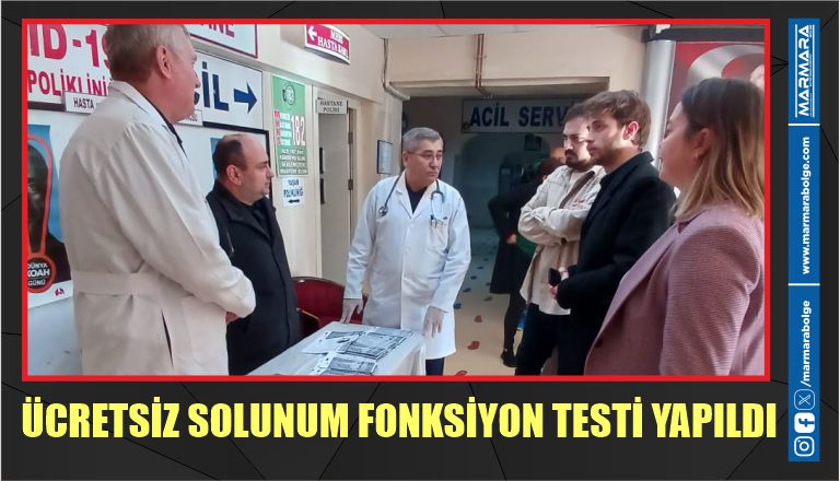 ÜCRETSİZ SOLUNUM FONKSİYON TESTİ YAPILDI