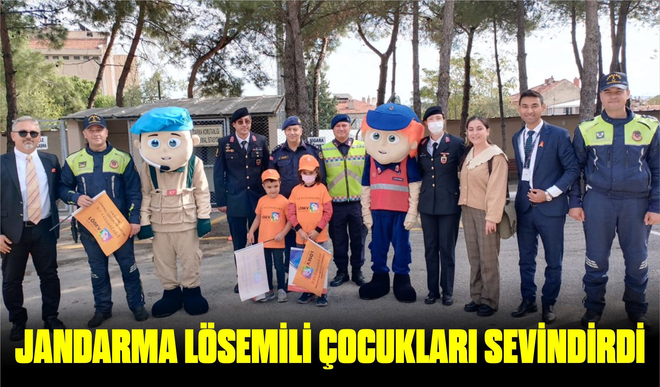 JANDARMA LÖSEMİLİ ÇOCUKLARI SEVİNDİRDİ