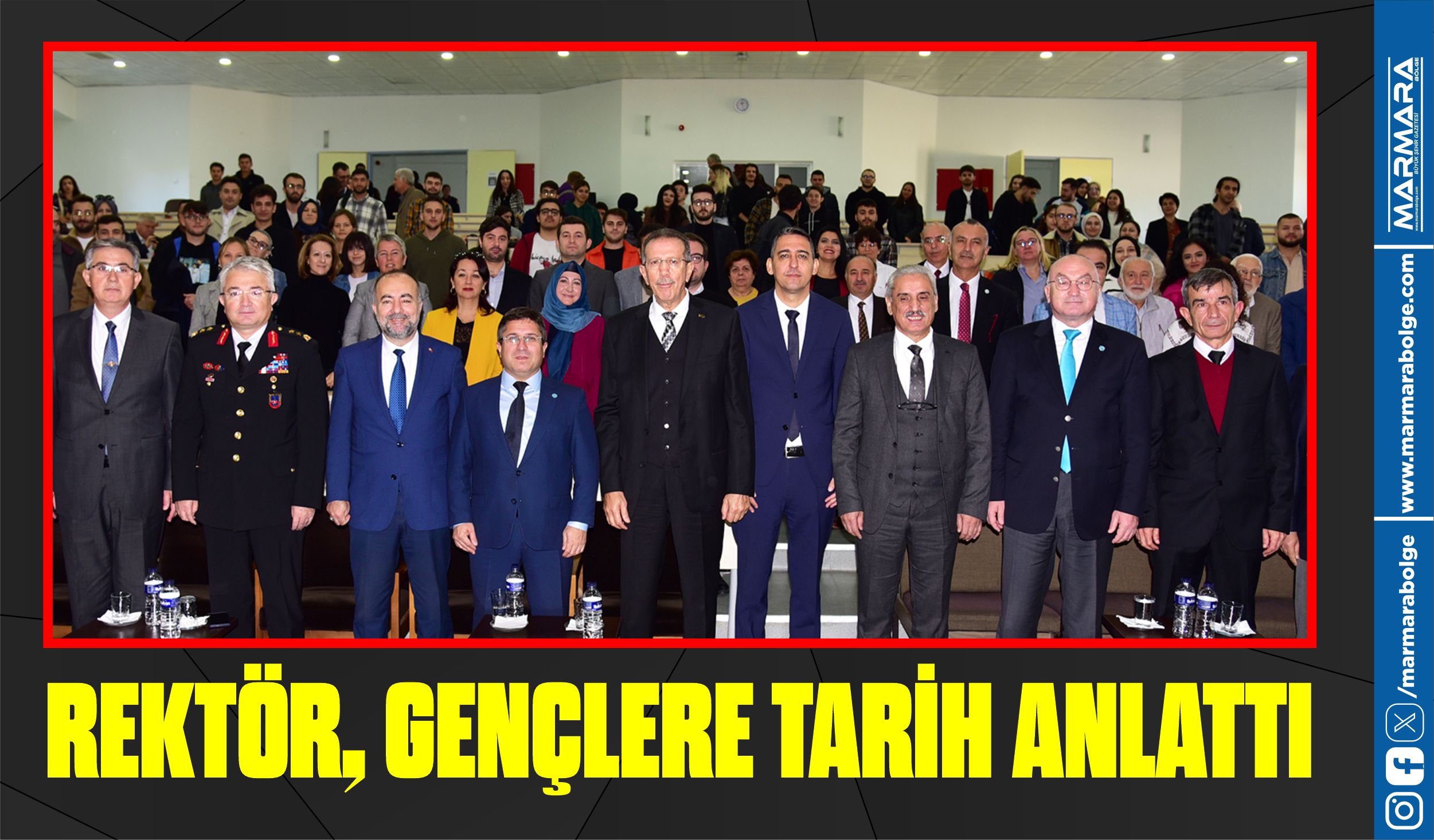 REKTÖR, GENÇLERE TARİH ANLATTI