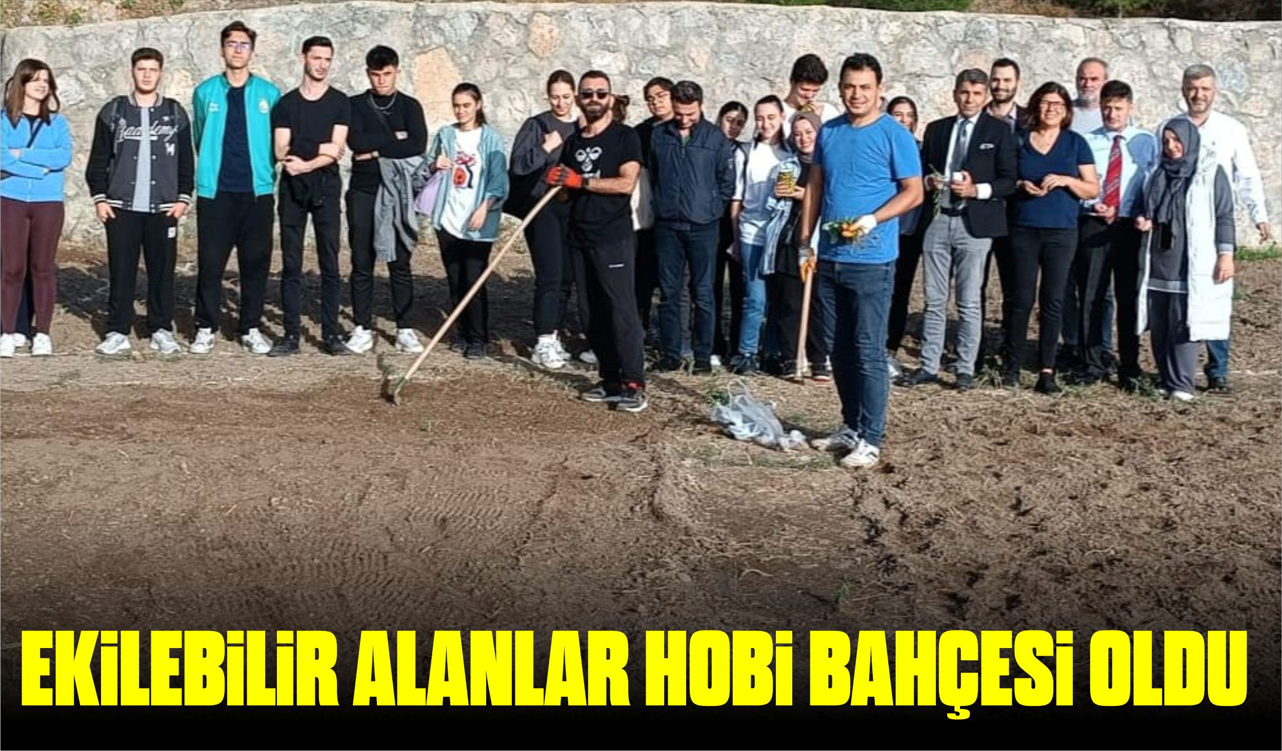 BUBYO’DA EKİLEBİLİR ALANLAR HOBİ BAHÇESİ OLDU