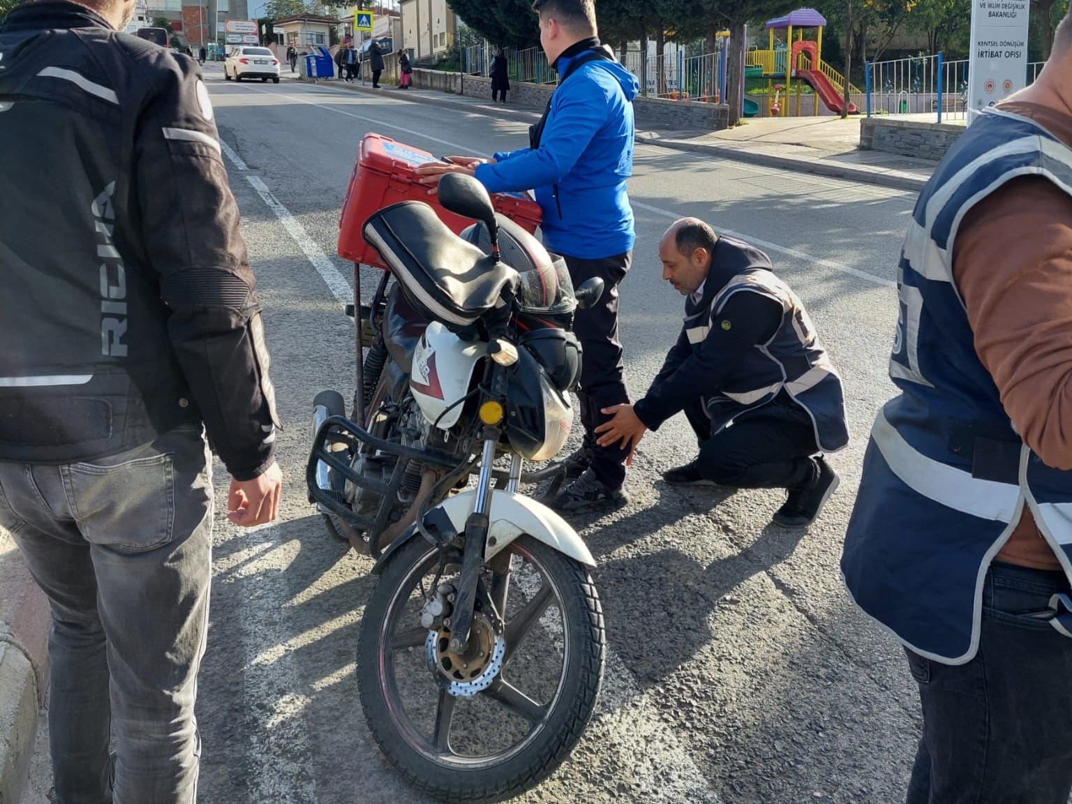 (Düzeltme) Samsun’da polisten motosiklet uygulaması