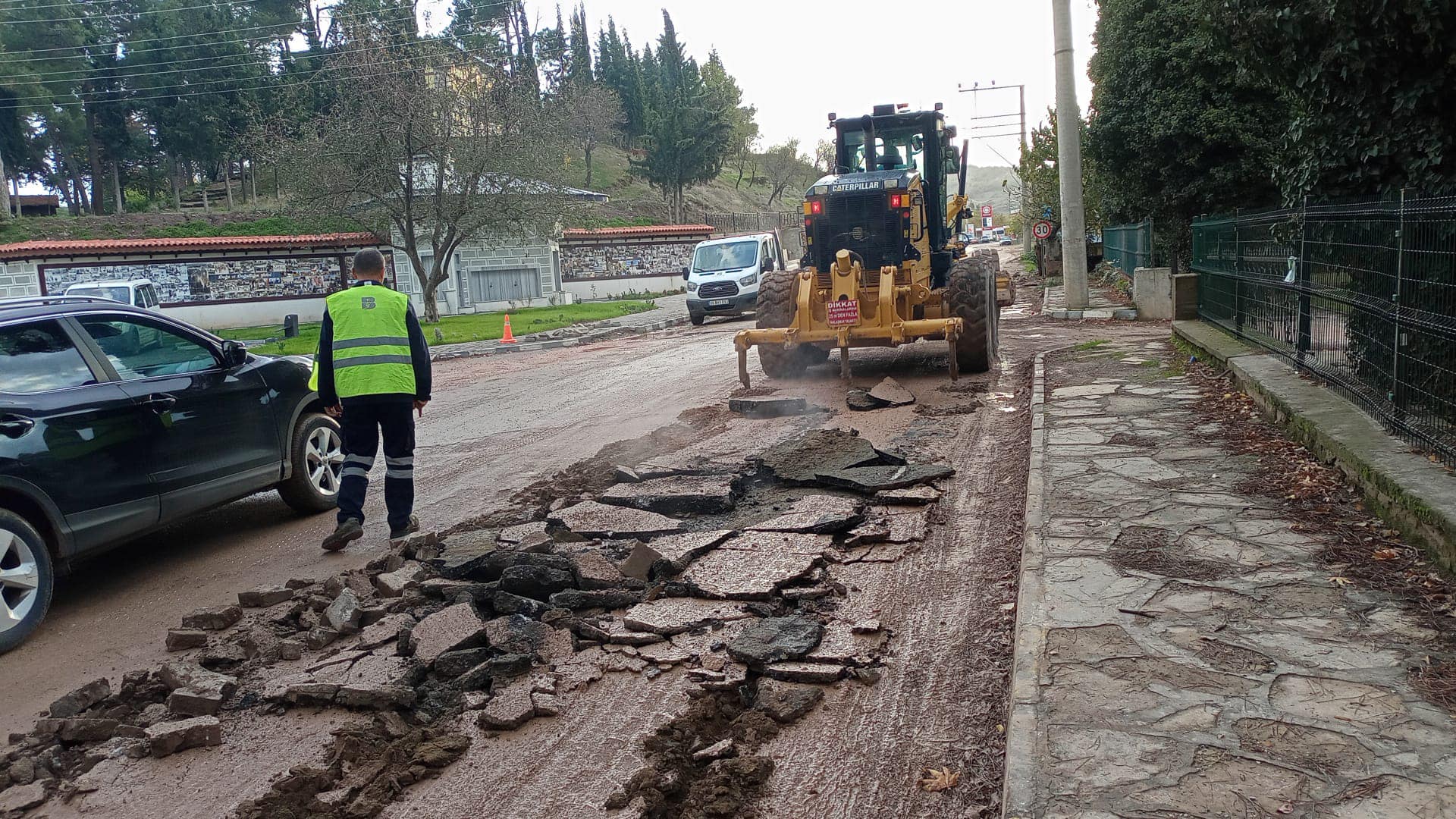 Sındırgı Belediyesi tarafından sağanak