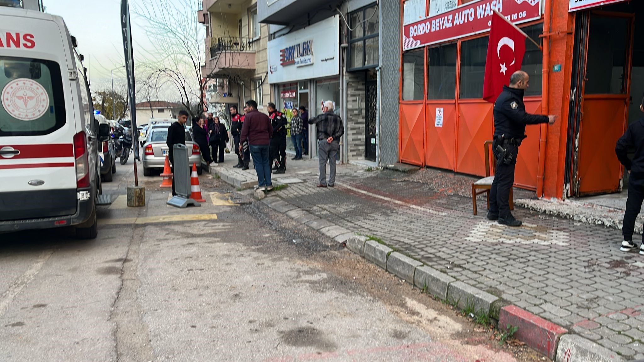 Bandırma’da bir oto yıkamacıda