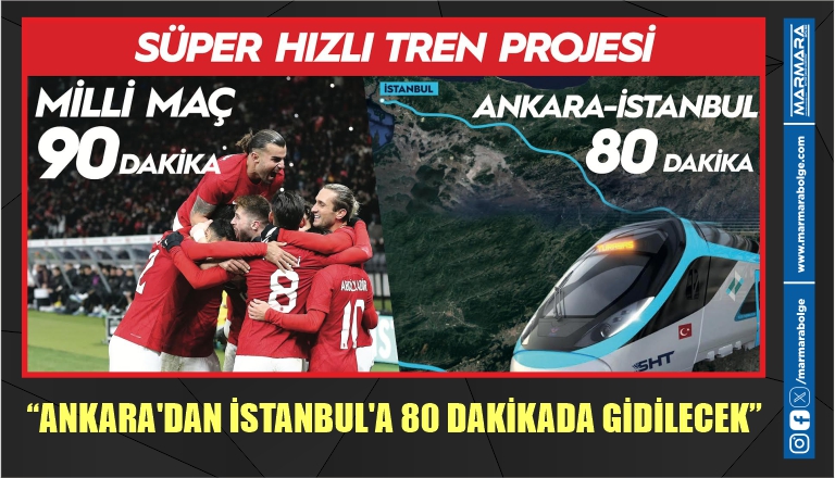 “ANKARA’DAN İSTANBUL’A 80 DAKİKADA GİDİLECEK”