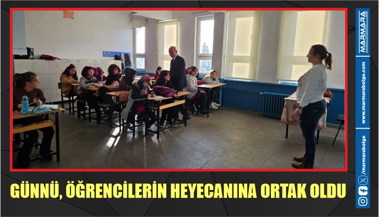 GÜNNÜ, ÖĞRENCİLERİN HEYECANINA ORTAK OLDU