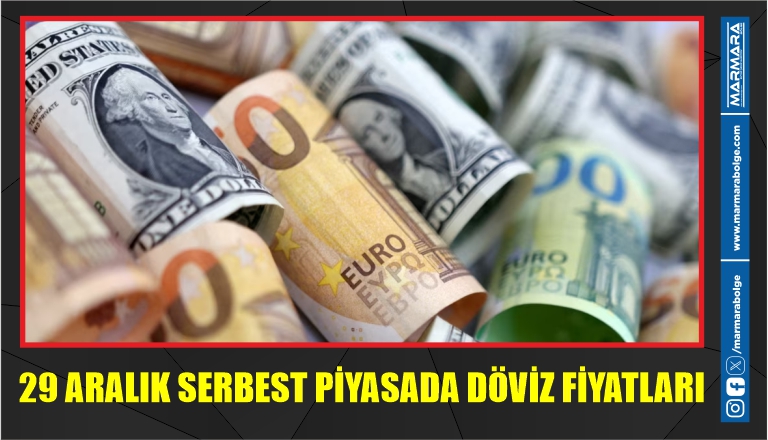  29 ARALIK SERBEST PİYASADA DÖVİZ FİYATLARI