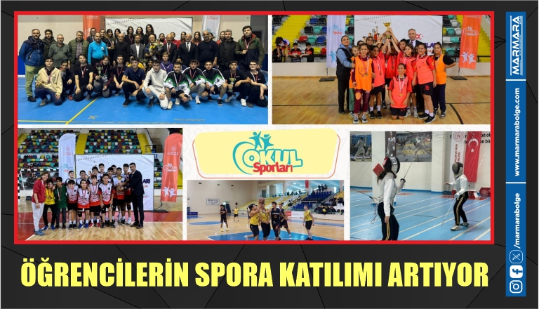 ÖĞRENCİLERİN SPORA KATILIMI ARTIYOR