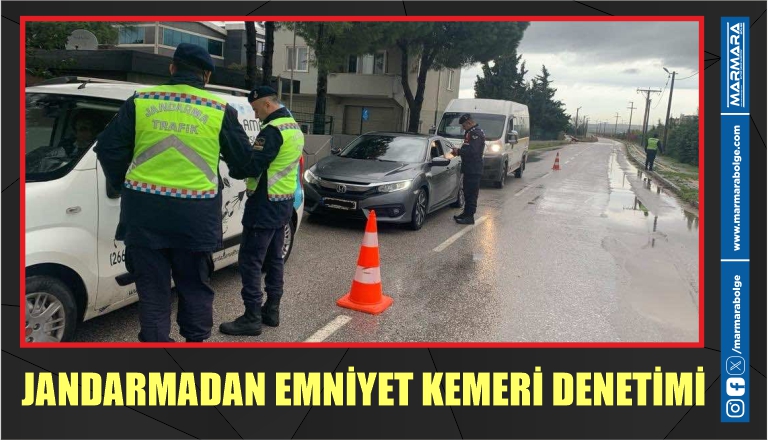 JANDARMADAN EMNİYET KEMERİ DENETİMİ