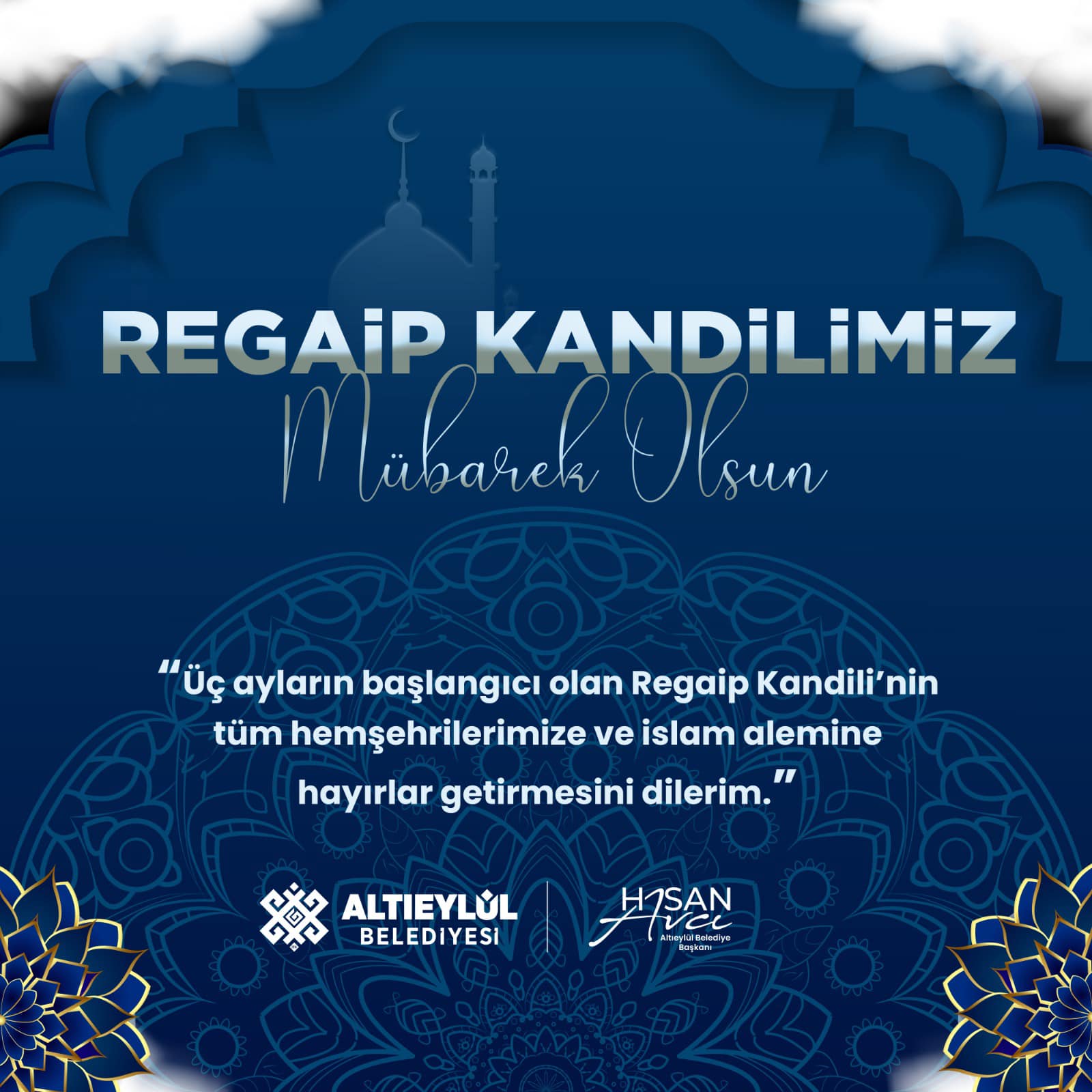 HASAN AVCI’DAN REGAİP KANDİLİ PAYLAŞIMI