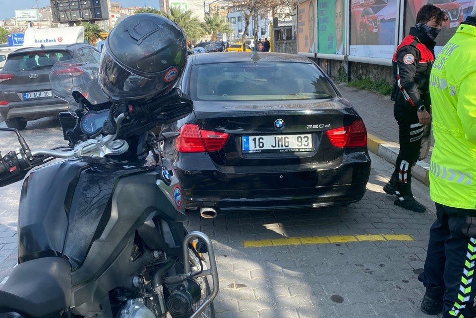 Bandırma’da trafikte ters yönde