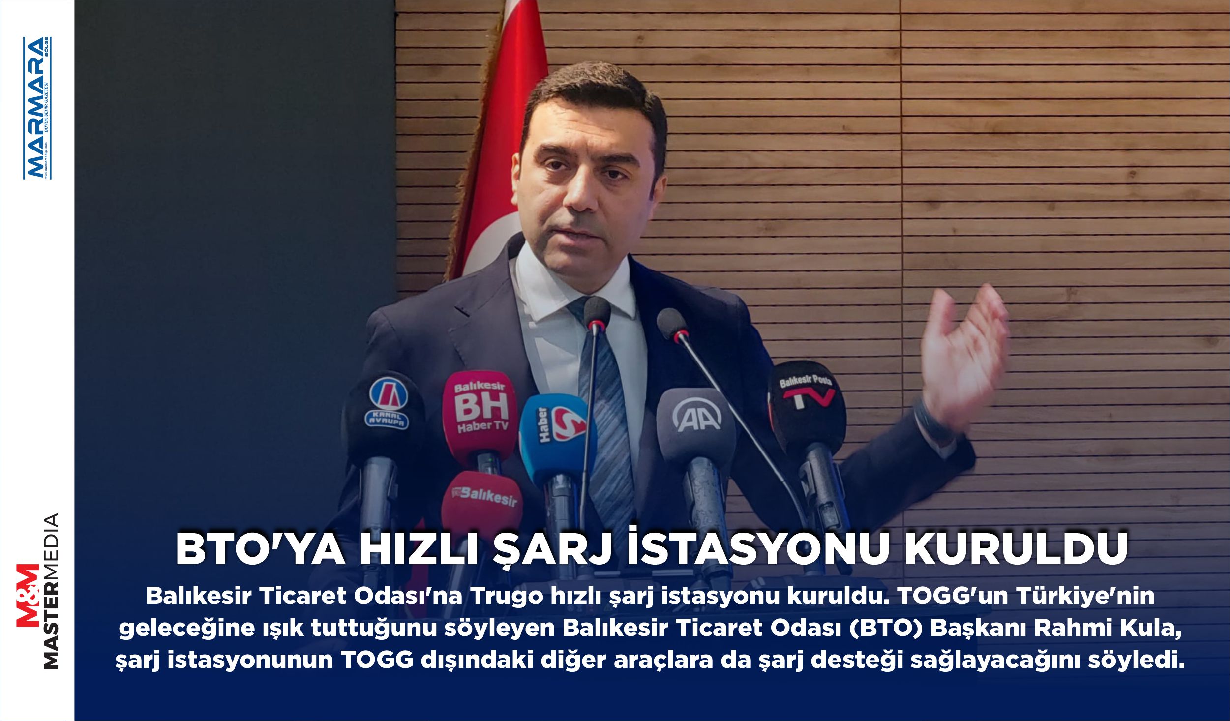 BTO’YA HIZLI ŞARJ İSTASYONU KURULDU