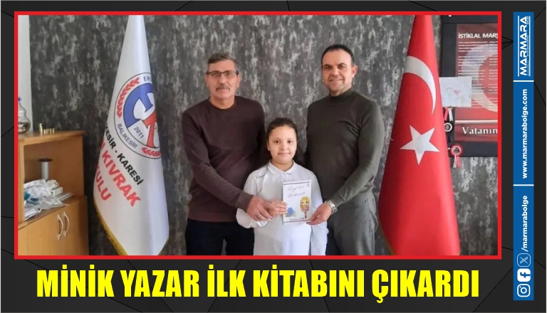 MİNİK YAZAR İLK KİTABINI ÇIKARDI