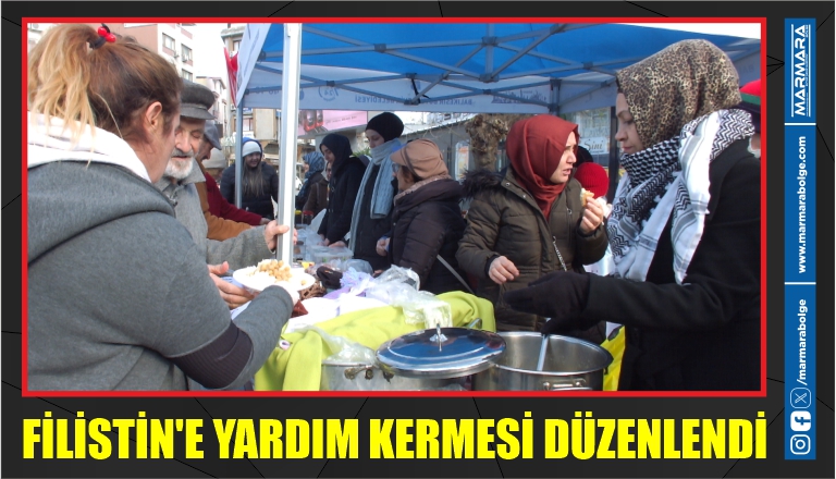 FİLİSTİN’E YARDIM KERMESİ DÜZENLENDİ