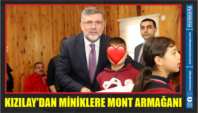 KIZILAY’DAN MİNİKLERE MONT ARMAĞANI