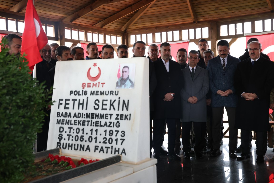 ŞEHİT POLİS FETHİ SEKİN ELAZIĞ’DA ANILDI