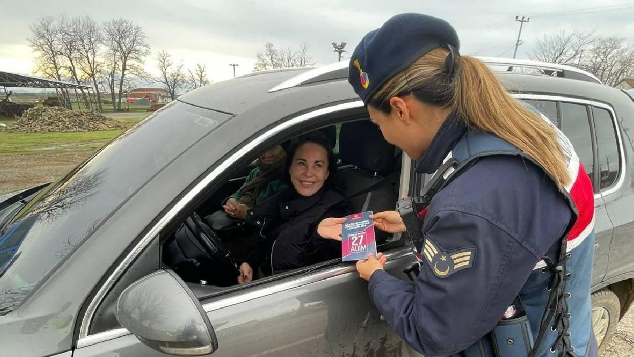 Edirne'de jandarmanın vatandaşlara yönelik