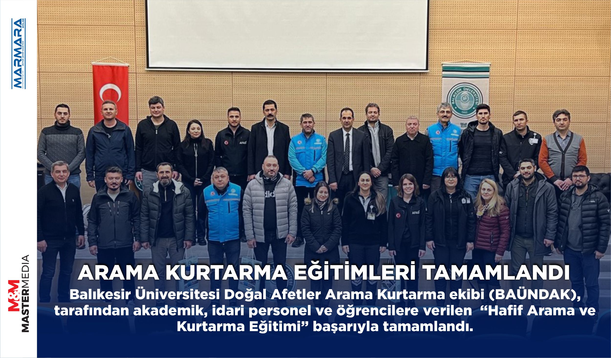 ARAMA KURTARMA EĞİTİMLERİ TAMAMLANDI