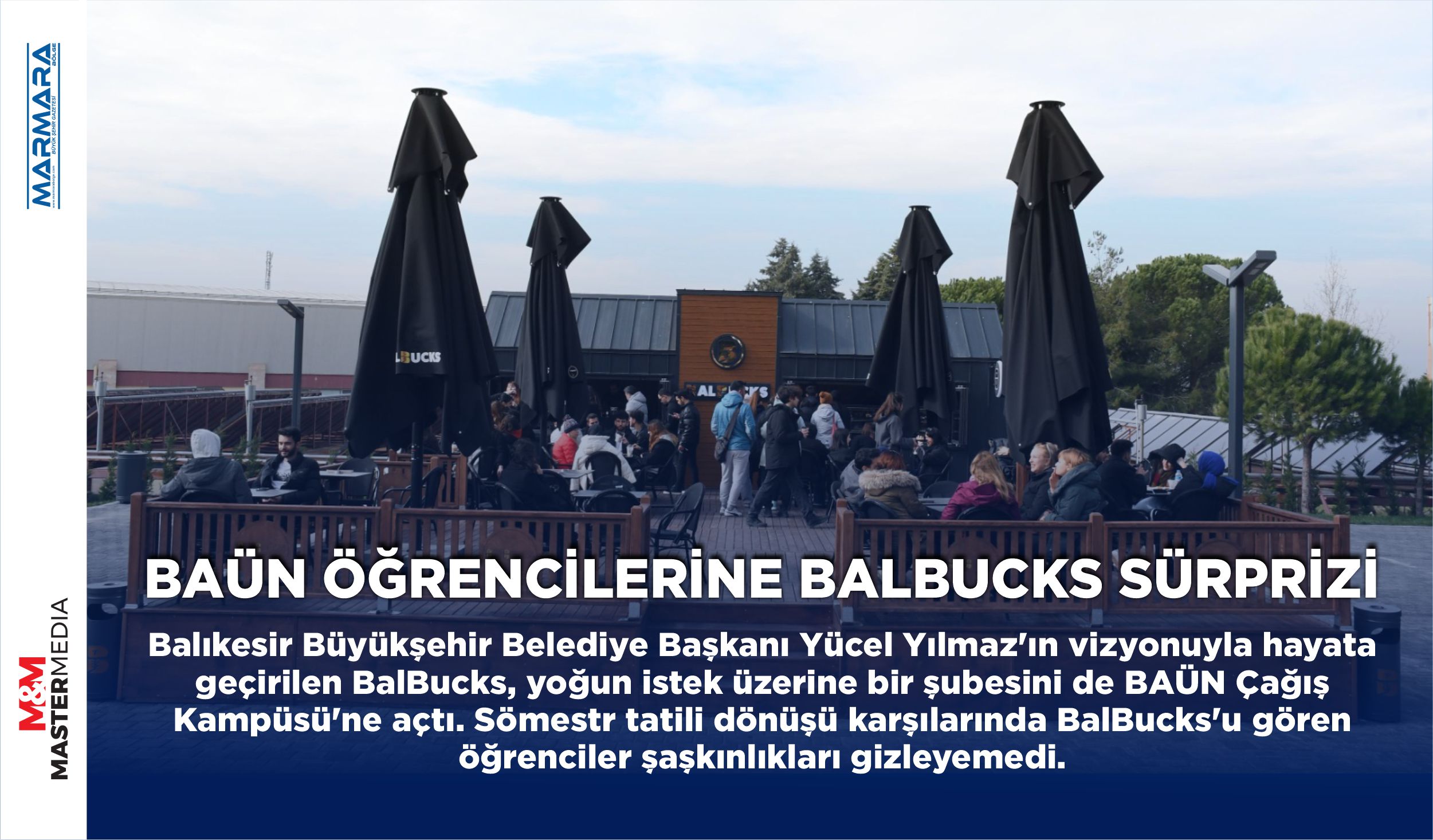 BAÜN ÖĞRENCİLERİNE BALBUCKS SÜRPRİZİ