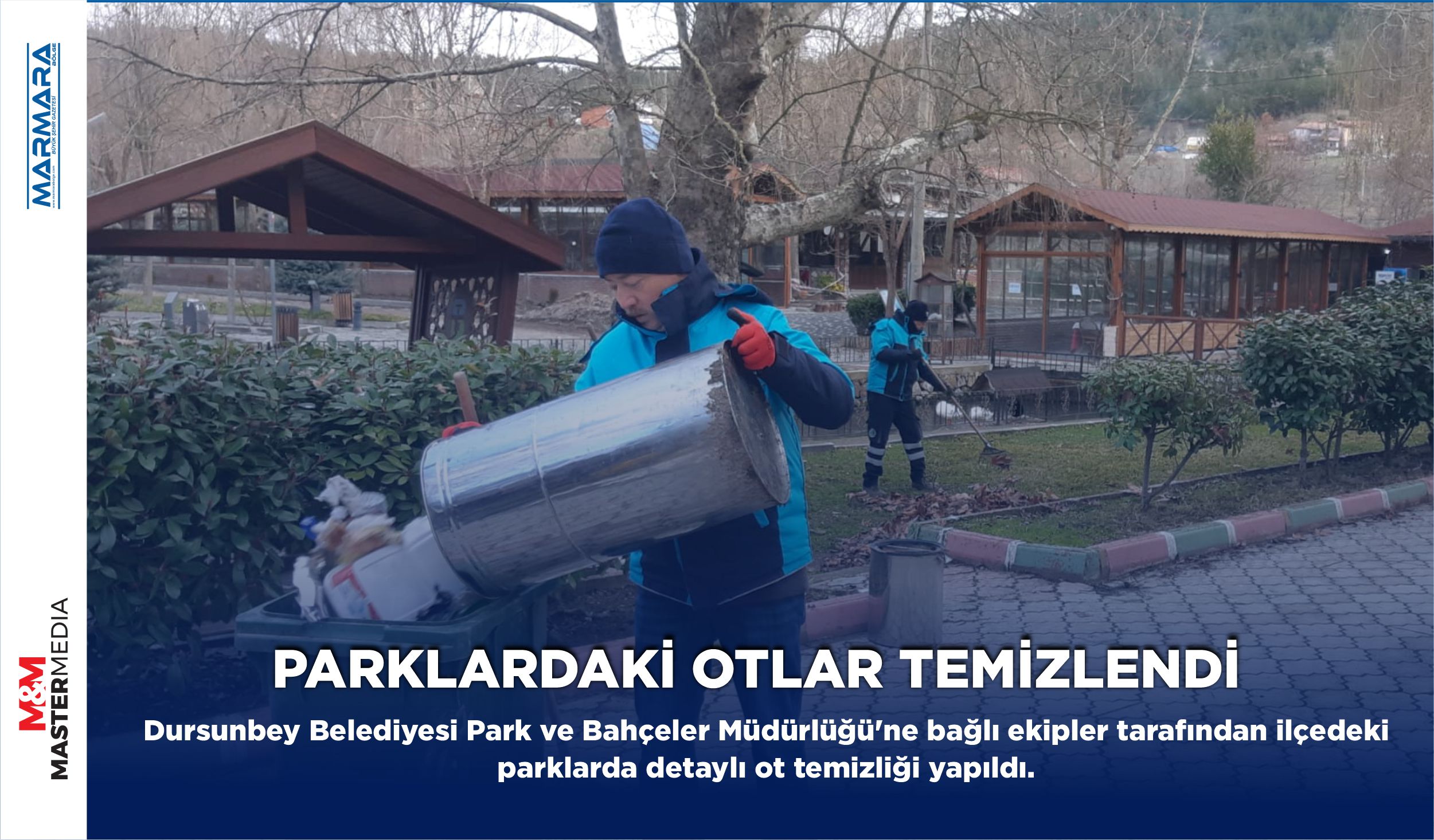 PARKLARDAKİ OTLAR TEMİZLENDİ