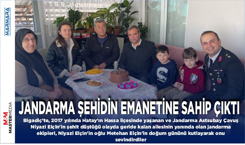 JANDARMA ŞEHİDİN EMANETİNE SAHİP ÇIKTI