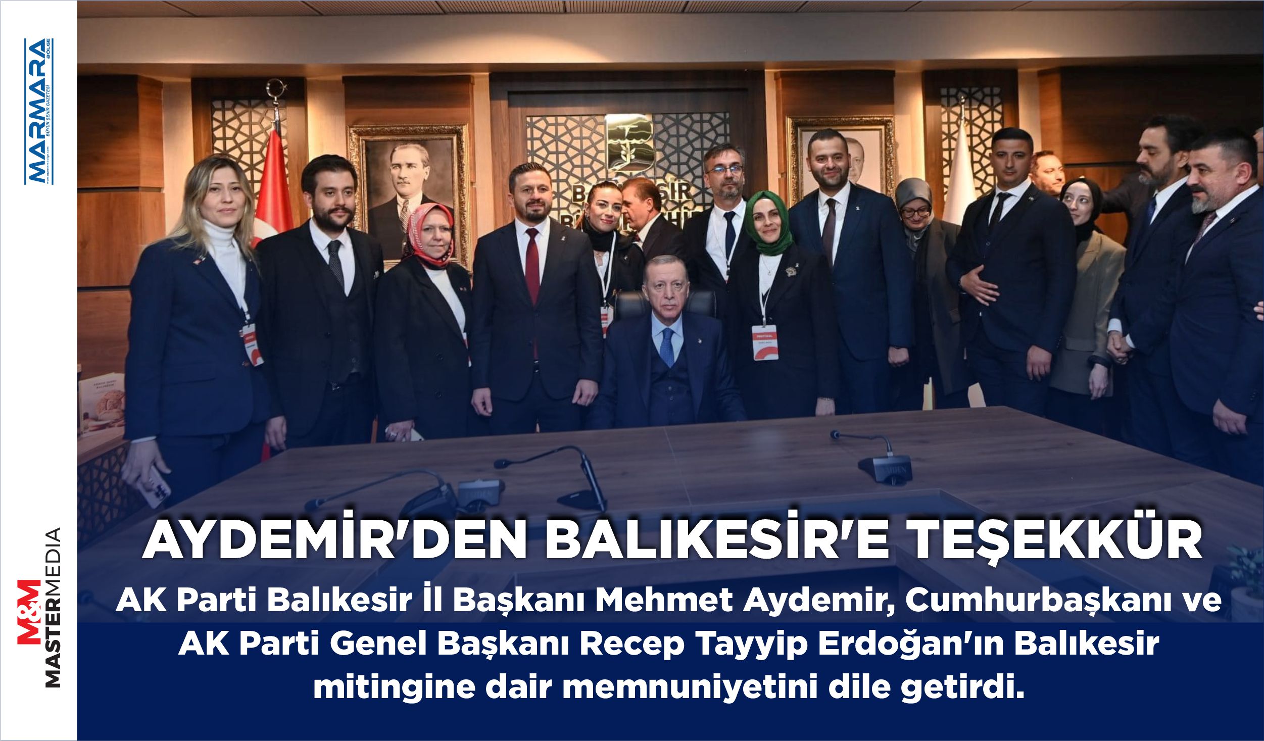 AYDEMİR’DEN BALIKESİR’E TEŞEKKÜR