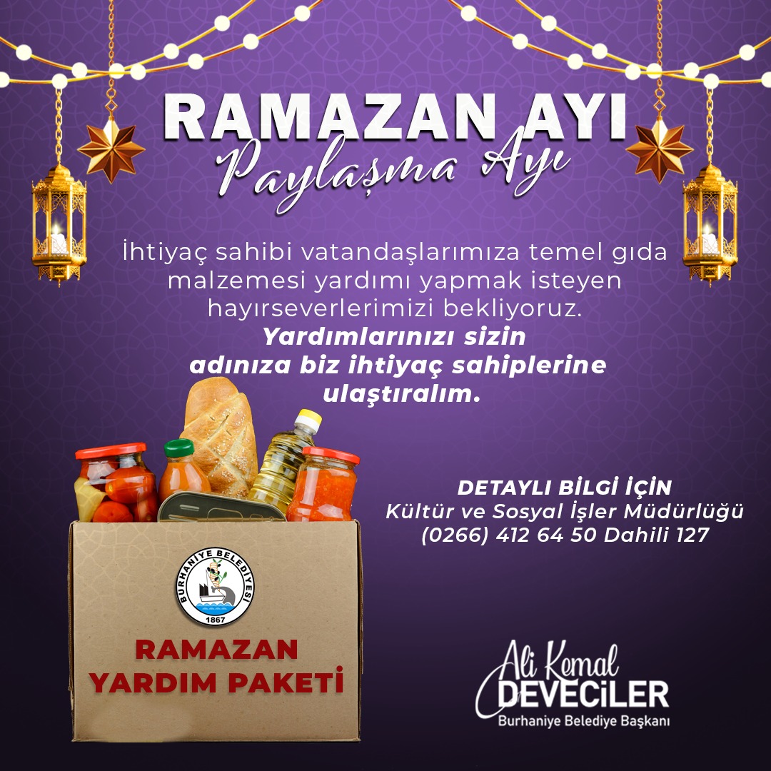 Burhaniye Belediyesi Ramazan ayında