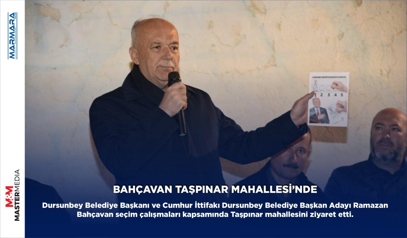 BAHÇAVAN TAŞPINAR MAHALLESİ’NDE