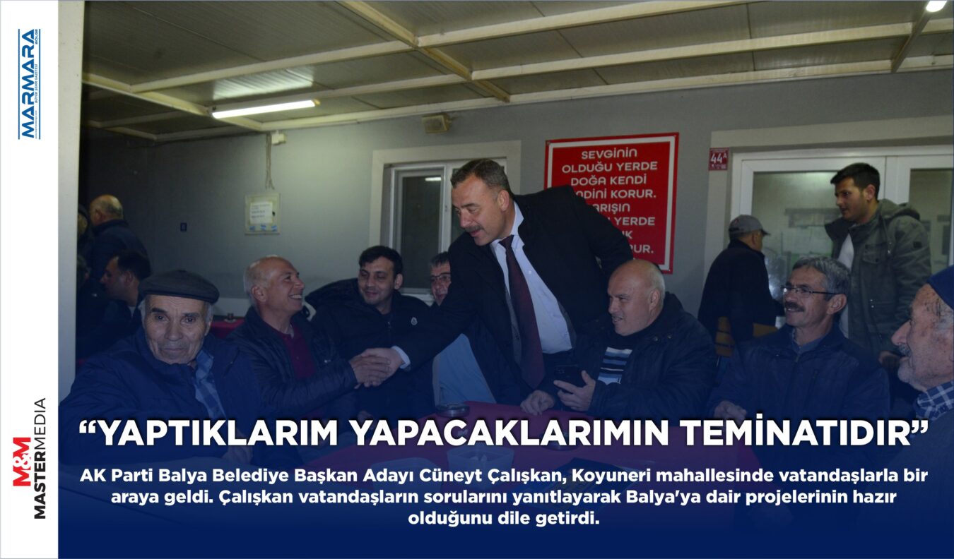 “YAPTIKLARIM YAPACAKLARIMIN TEMİNATIDIR”