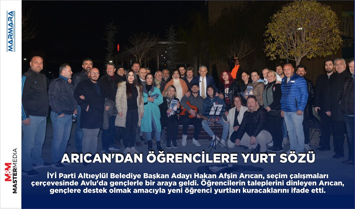 ARICAN’DAN ÖĞRENCİLERE YURT SÖZÜ