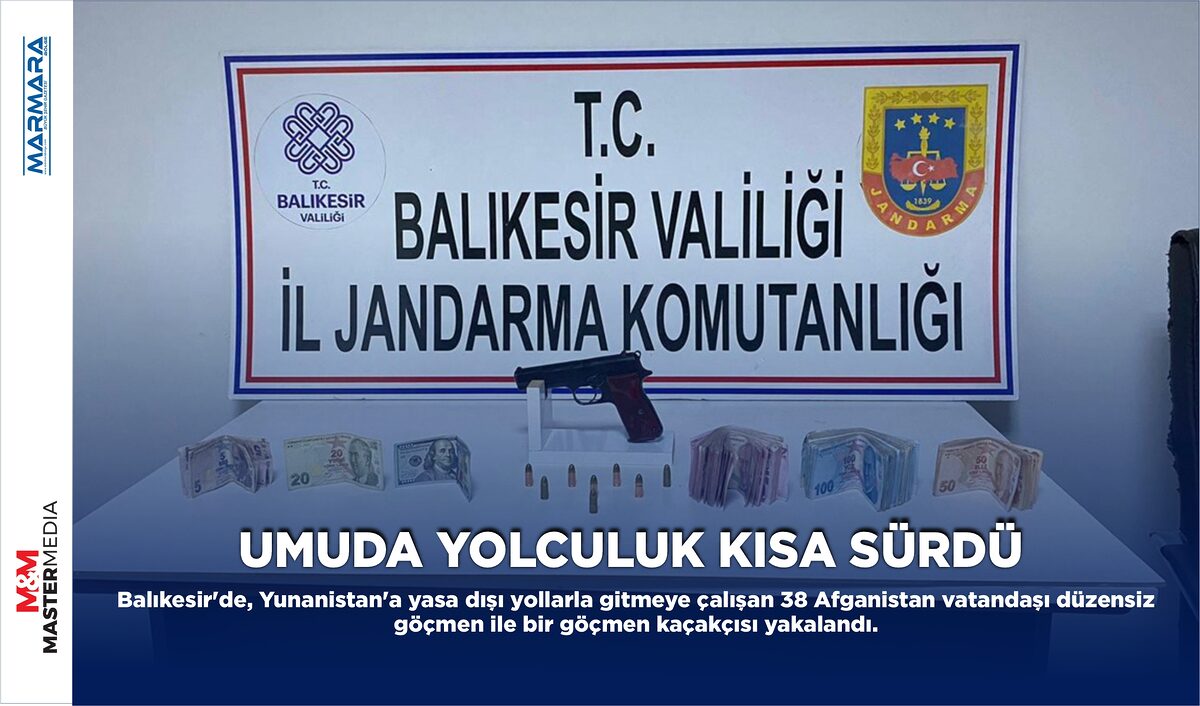 Balıkesir'de, Yunanistan'a yasa dışı