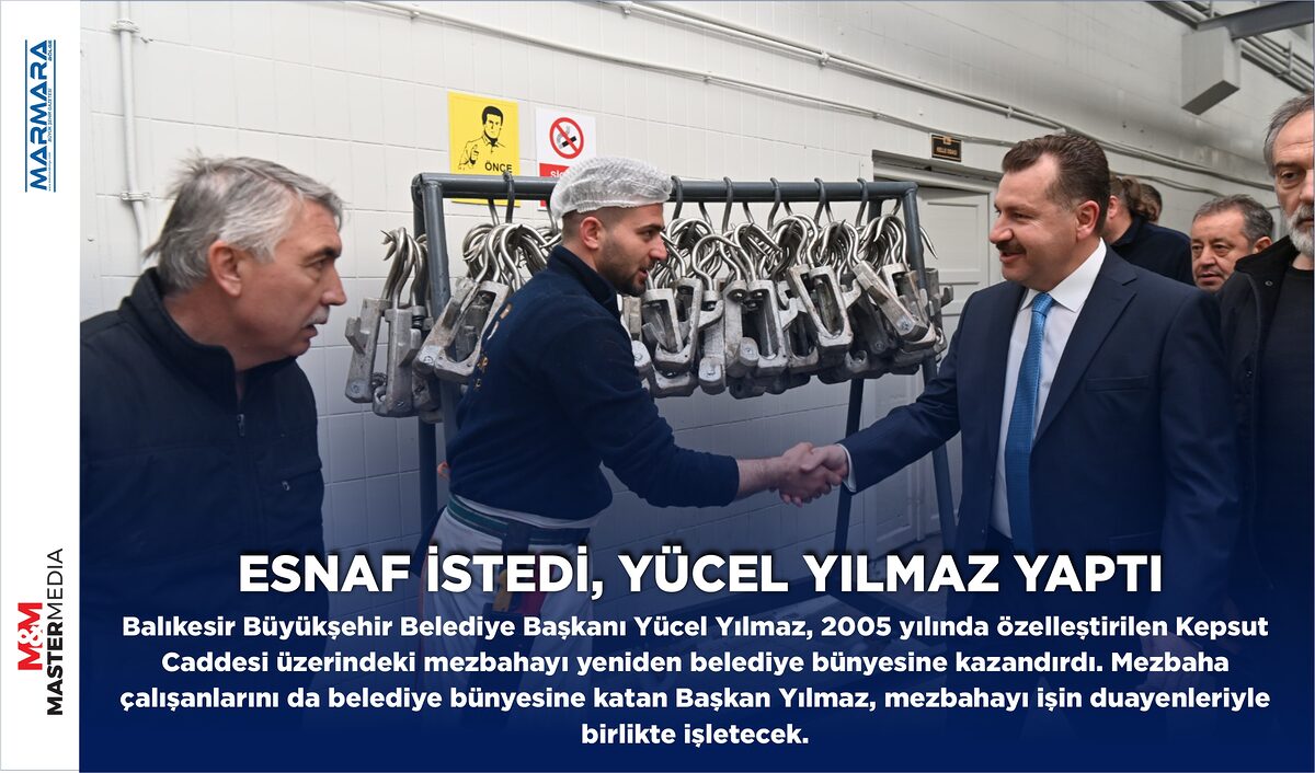 ESNAF İSTEDİ, YÜCEL YILMAZ YAPTI