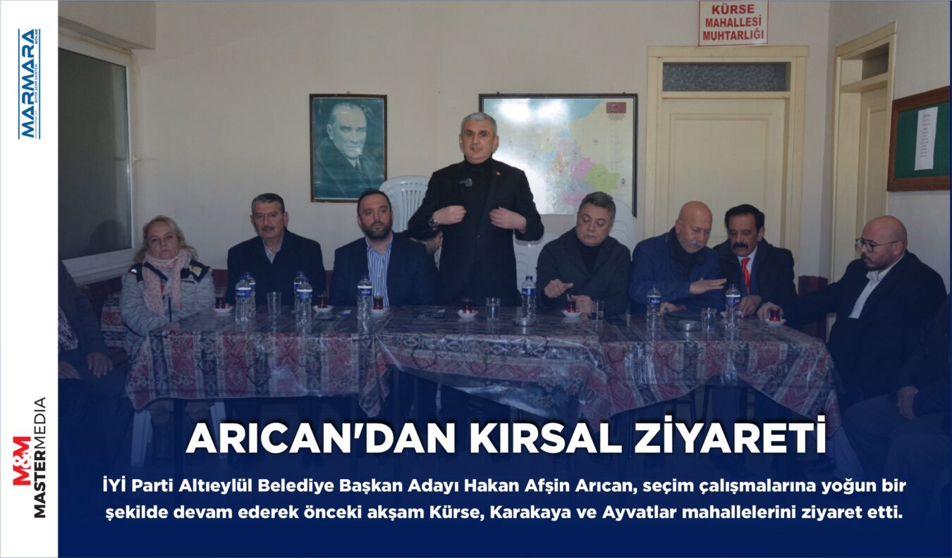 ARICAN’DAN KIRSAL ZİYARETİ