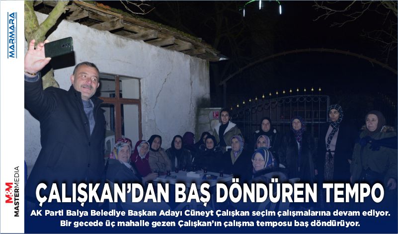 ÇALIŞKAN’DAN BAŞ DÖNDÜREN TEMPO