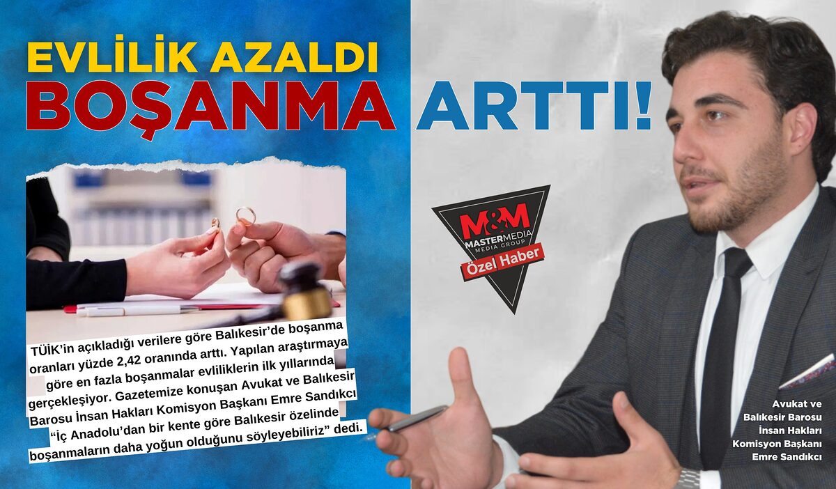 EVLİLİK AZALDI BOŞANMA ARTTI!