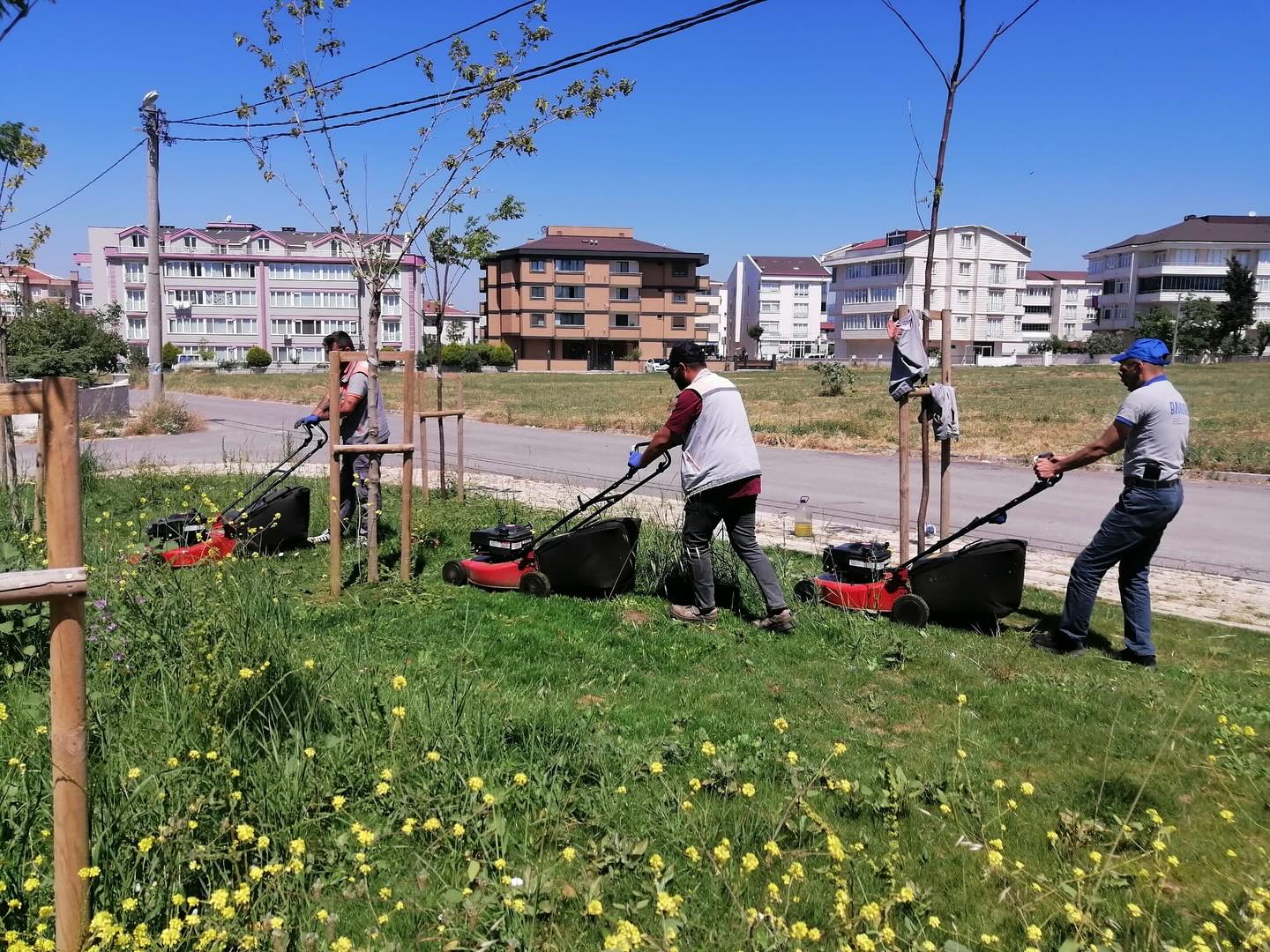 PARK VE BAHÇELERDE BAHAR BAKIMI DEVAM EDİYOR