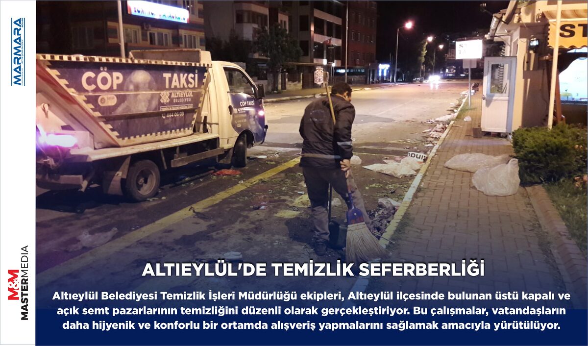 ALTIEYLÜL’DE TEMİZLİK SEFERBERLİĞİ